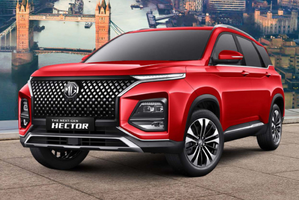 Обновленный кроссовер MG Hector отдалился от исходника Обновленный кроссовер MG Hector отдалился от исходника
