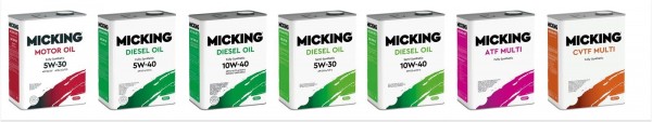 Корейские моторные масла MICKING с расширенной гарантией от производителя