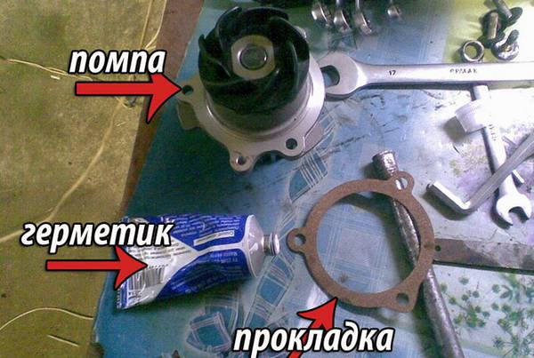 Самостоятельная диагностика и замена помпы на автомобиле ВАЗ 2114 Самостоятельная диагностика и замена помпы на автомобиле ВАЗ 2114