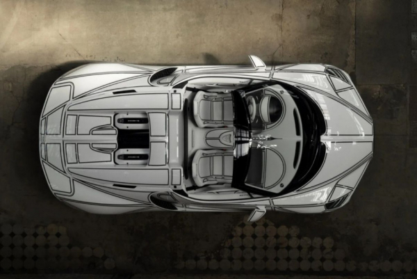 Bugatti W16 Mistral Blanc Eternel: фарфоровый шедевр Bugatti W16 Mistral Blanc Eternel: фарфоровый шедевр